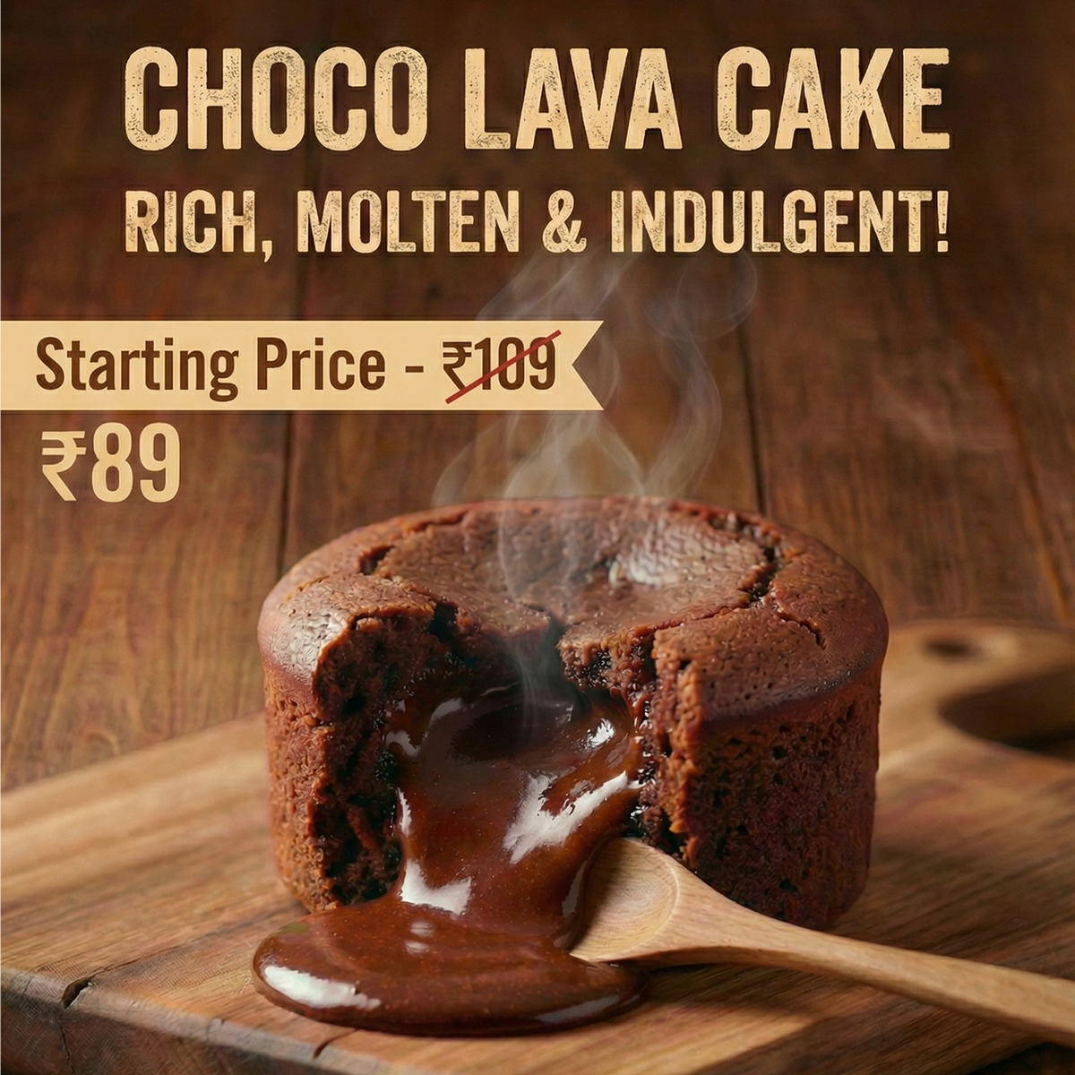 Choco Lava Cake - Pizza With Yaar