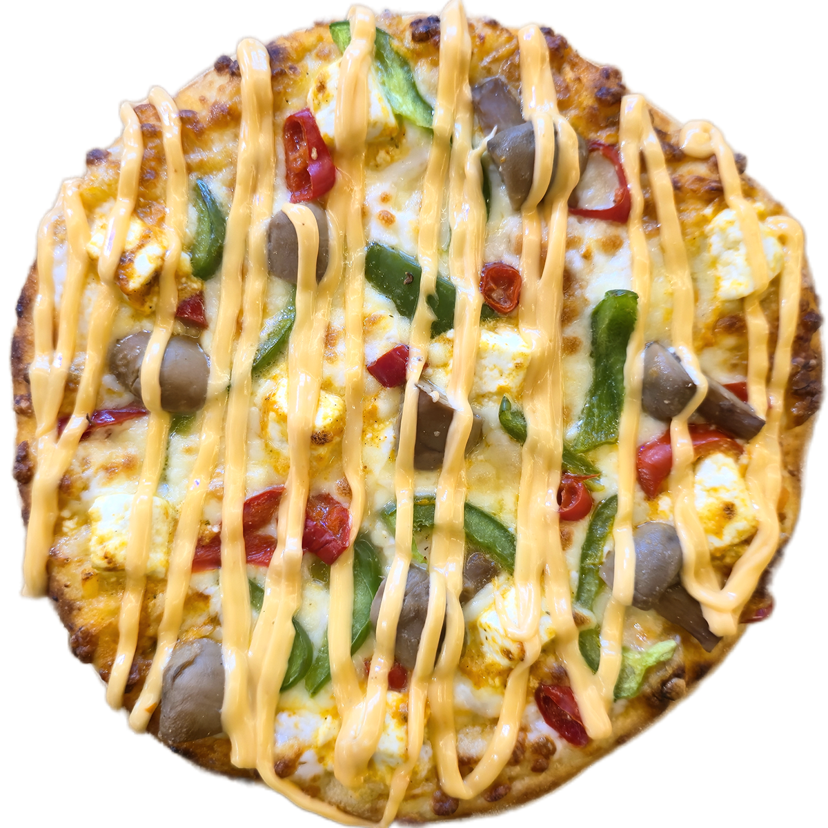 Mushroom & Tandoori Paneer - Pizza With Yaar