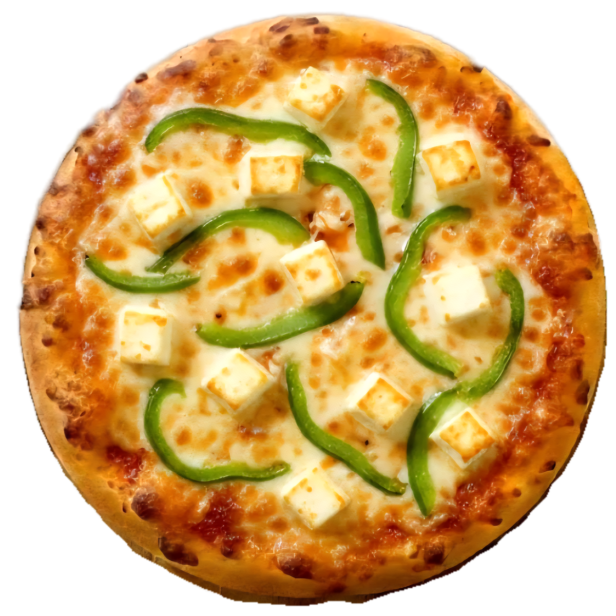 Paneer Capsicum - Pizza With Yaar